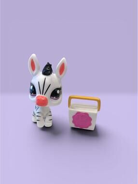 Littlest Pet Shop Zebra #97 LPS with Accessory